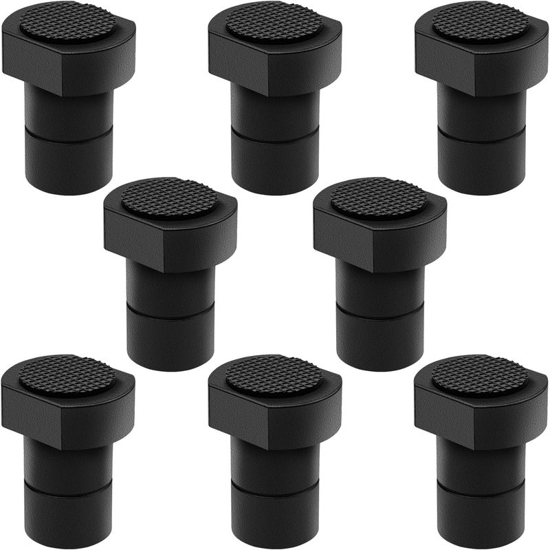 ViewReal 3/4-Inch (19mm) Bench Dogs Aluminum Alloy Non-Slip Pads,Bench Dog Clamp Accessory, MFT Stops for Woodworking, Workbench Accessories (8 Pack) - Image 1